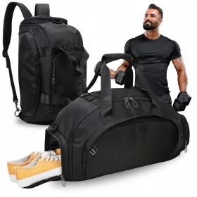 Torba za fitnes i putovanja, crna