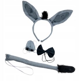    4 komada životinjskih magarećih ušiju za Noć vještica s trakom za glavu