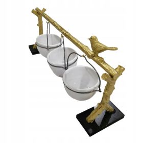  Stalak za grickalice Stalak za zdjelice Zlatni hrast