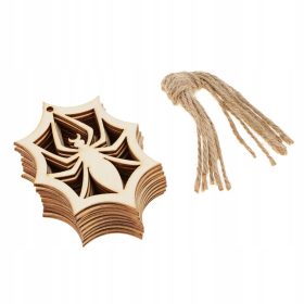  10 drvenih naljepnica u obliku pauka