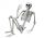  MODEL LJUDSKOG KOSTURA HALLOWEEN BONES 90CM