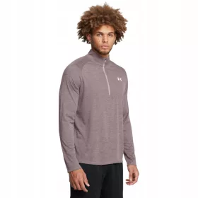    Muške Under Armour UA Tech teksturirane 1/2 Zip duge rukave za trening - smeđe