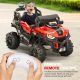 BUGGY električni automobil za djecu s kožnim sjedalom, 2 baterije i daljinskim upravljačem