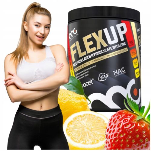 FlexUp 400g Jagoda-Limun: Kompleksna Podrška za Zdravlje Tijela