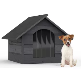   TajgaWood luksuzna kućica za pse, drvo, dimenzije 83 cm x 66 cm x 60 cm