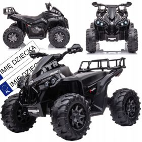    VELIKA BATERIJA QUAD ZA DJECU MP3 + LED + GUMENI KOTAČI + KOŽA + DALJINSKI UPRAVLJAČ