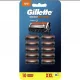  Zamjenski ulošci za Gillette Fusion5 Proglide Power brijače, 10 komada