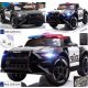 Električni automobil za djecu POLICIJA sa kožnim sjedalom, EVA gumama, megafonom + daljinskim upravljačem