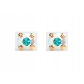  STUDEX SUSTAV 75 Nails Rainbow Stone naušnice, zlatne