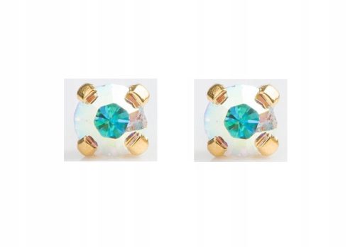  STUDEX SUSTAV 75 Nails Rainbow Stone naušnice, zlatne