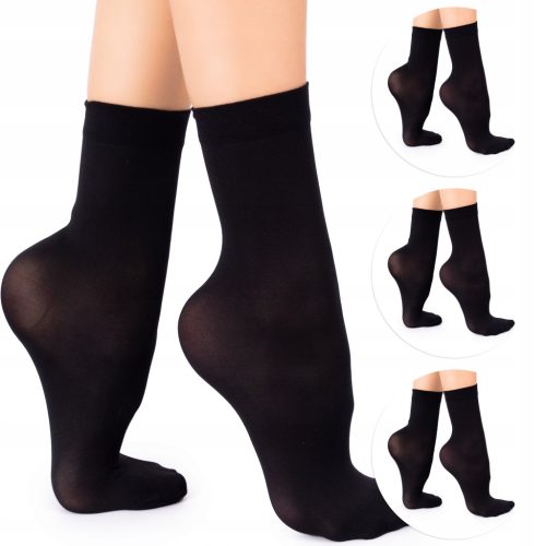 Fenome Luksuzni 3-PACK Čarape od mikrovlakana 60 DEN, neprozirne, mat, bez pritiska