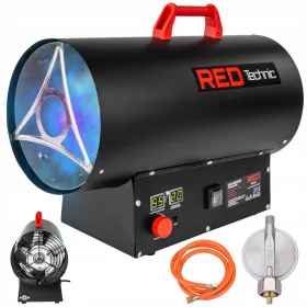   Plinski grijač s puhalom, LCD termostat, velike snage 45 kW + reduktor crijevo