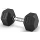  Fiksna bučica 20kg, gumirano lijevano željezo, 20kg HEX, za SOLID trening