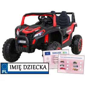    Buggy UTV 2000M trkaći auto na baterije crveni + MP3 Zvukovi Svjetla +