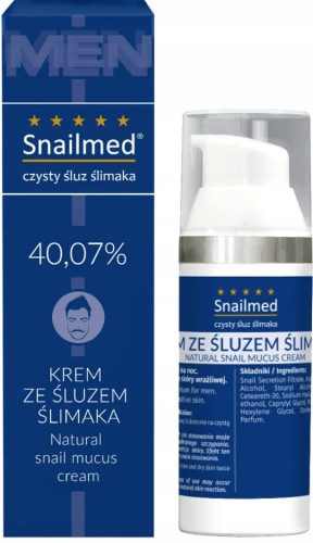Višenamjenska krema za lice za muškarce s prirodnim puževim sluzom