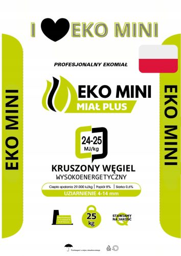  Ugalj u vrećama EKOGROSZEK MINI POLSKI 24-25 MJ/kg 1000 kg LUX UGLJEN