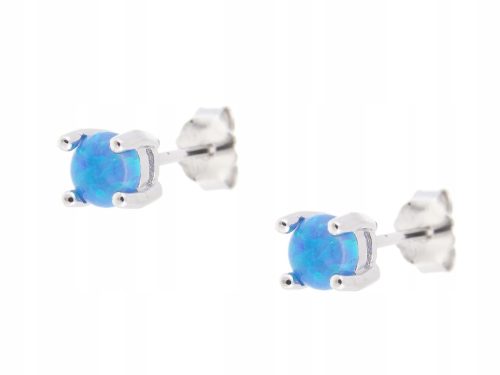 PREKRASNE SREBRNE NAUŠNICE S OPALOM 4MM