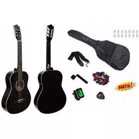   MONTANA PROFESIONALNA CRNA KLASIČNA GITARA 4/4 + DODATNA OPREMA + BESPLATNI POKLONI