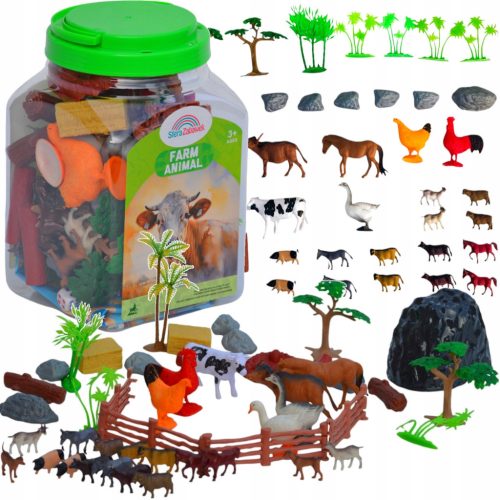 FARMA ZABAVNE FIGURICE ŽIVOTINJE VELIKI SET U KONTEJNERU - EDUKATIVNA ZABAVA ZA DJECU