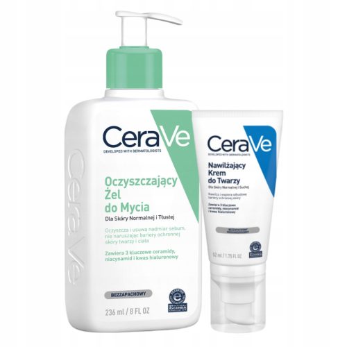 CeraVe Poklon Set: Hidratantna Njega i Čišćenje Lica