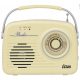  RETRO mrežni radio baterija FM MP3 USB SD Eltra Luiza pink