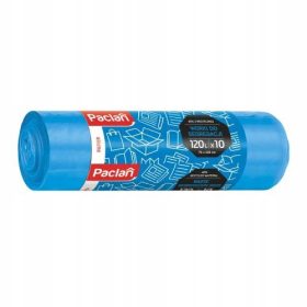    Vreće za odvajanje smeća PACLAN 120L, 10 kom, plavi stari papir