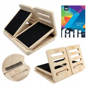   DRVENA PLATFORMA ZA ISTEZANJE ZA VJEŽBE TELETA, PODESIVA KOSA DASKA