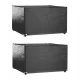 Set od 2 zaštitne navlake za vrtni namještaj, vodootporne i UV-stabilne, 125x125x75 cm