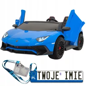    Lamborghini Aventador SV na baterije za 2 djece Blue + 2X motor