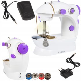    PRAVI ŠIVAĆI STROJ ZA DJECU PRIJENOSNI NAPAJANJE POKLOPAC KONAC ZA IGLU