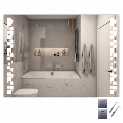  LED OGLEDALO 120x70 cm LED HORIZONTALNO SVJETLEĆE ORHIDEJA