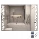  LED OGLEDALO 120x70 cm LED HORIZONTALNO SVJETLEĆE ORHIDEJA