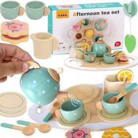 Dječji drveni set za čaj