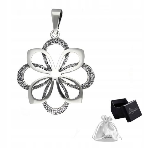  Srebrni privjesak 925 Elegantni privjesak FLOWER ROSETTE za nju