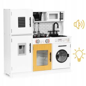 Velika drvena kuhinja za djecu s zvukom i svjetlima ECOTOYS