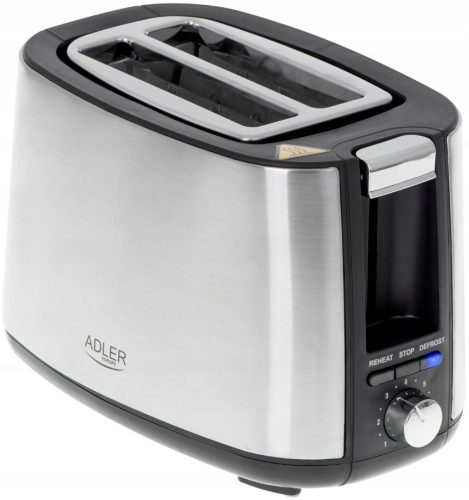 Toster Adler AD 3214 900W Srebrno/Siva