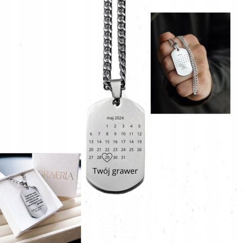 Personalizirani Kalendar s Graviranim Medaljonom