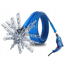   TURBOSPINER set za čišćenje dimnjaka na bušilicu, 16 LANCA, četka - 10 metara