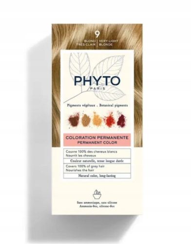 PHYTO Boja za kosu 9 vrlo svijetli plavuša - prirodan sjaj i intenzitet