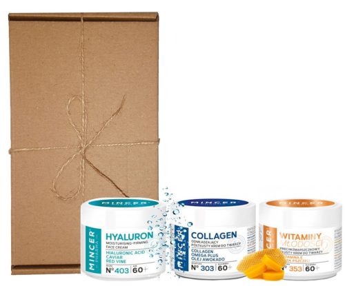 Mincer Pharma Set za Njegu Kože 60+ s Kremama od Kavijara, Kolagena i Vitaminom E
