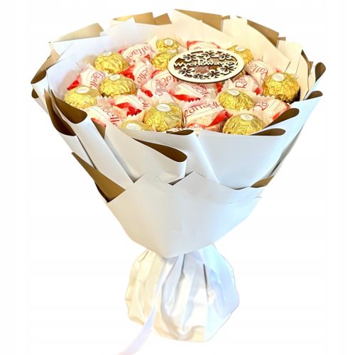  Slatki buket Raffaello Ferrero poklon za učitelje odgojitelje + natpis