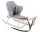 Mighty Metal Sled with Grey Cushion for Kids, Backrest, and Safety Strap