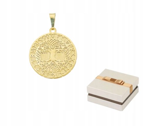Zlatni amulet Drvo života s runama