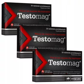   OLIMP Testomag - Dodatak Prehrani za Muškarce s Magnezijem, Cinkom i Ashwagandhom