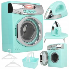    Set kućanskih aparata za djecu: Perilica rublja, daska, glačalo, košara i vješalice Stator Z1028