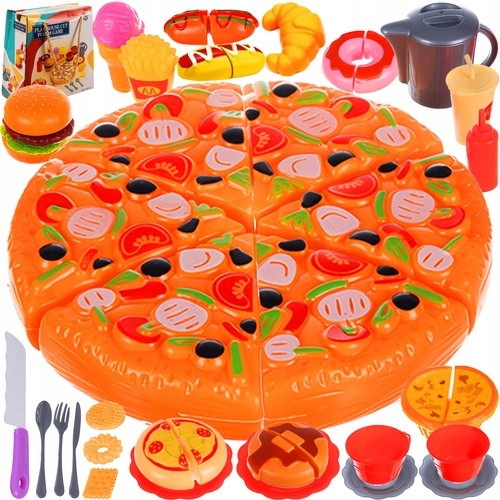 Zabavna Pizza za Rezanje na Čičak i Set Brze Hrane
