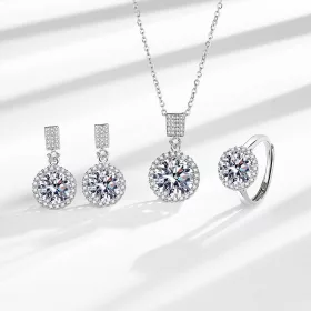   Set za princeze od 3 dijela, Srebro S925, 5A kubični cirkonij