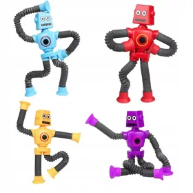   Set 4 x Robot LED svjetleće senzorske antistresne vakuumske cijevi