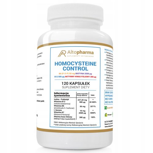 Alto Pharma Modulator Homocysteiny Forte B12 B6 B7 - 120 Kapsula
