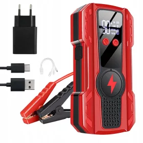   SNAŽNI POMAGAČ ZA POKRETANJE VOZILA 6000MAH 12V SA 2 USB PRIKLJUČKA Snažni pomagač za pokretanje vozila 6000mAh 12V s 2 USB priključka je idealan alat za sve v